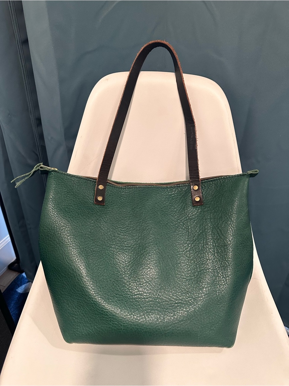 Portland Leather Medium Leather Tote in Bacalar - Picture 5 of 8
